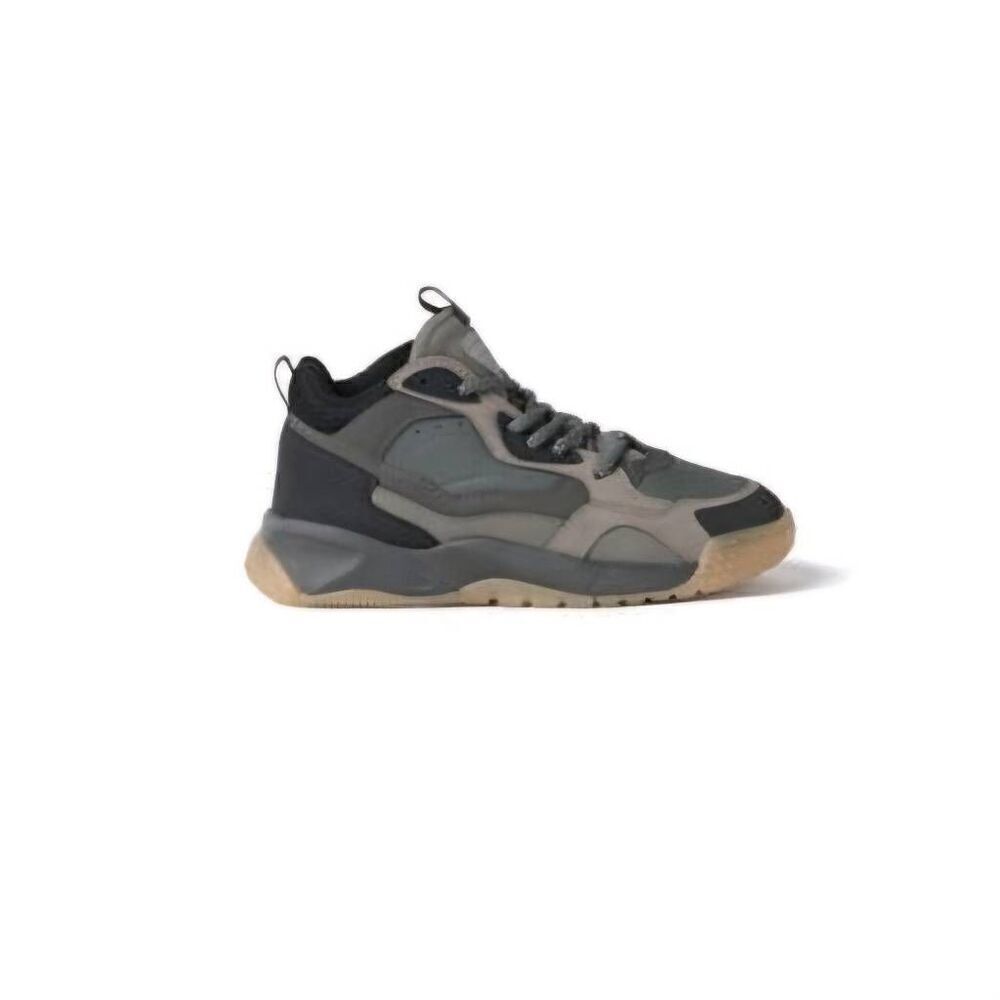 Zara boys hightop fashion sneaker 1.5 black grey stone colorblock sporty